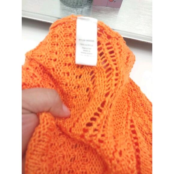 Jolie & Joy Knit Crochet Tank Top and Short Set Swim Cover Stripe Size 1X - Picture 13 of 13